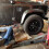 Land Rover 110 Defender Side Steps Running boards Chequer Plate 5