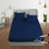 (Navy Blue, King) Extra Deep 40cm Fitted Bed Sheets Poly Cotton Single Double King Size 2