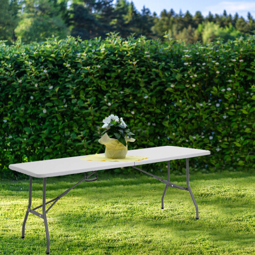 6FT CAMPING CATERING HEAVY DUTY FOLDING TABLE TRESTLE PICNIC BBQ PARTY 2