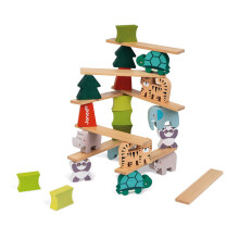 JJanod WWF Animal Stacking Game Kids Wooden Balancing Educational Game - Plush Soft Toy