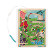 Janod Hive Magnetic Maze Kids Creative Activity Montessori Wooden Toy - Plush Soft Toy