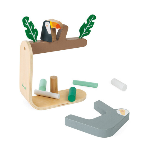 Janod Janod Sloth Balancing Game Educational Wooden Toy Manipulation Game 2