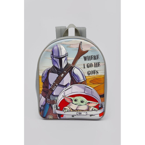 Star Wars Star Wars The Mandalorian And Child Leicester Eva Backpack Grey