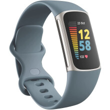 Fitbit Charge 5 Gesundheits- und Fitness-Tracker Stahlblau – Stressmanagement, Herzgesundheit, Gesundheitsmetriken, GPS, Akku bis zu 7 Tagen