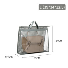 (L) Storage Bag Handbag Dust Cover Breathable Moisture-proof Dustproof Womens
