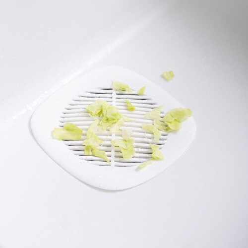 (White, 14cm) Bathroom Anti-hair Clogging Mat 2