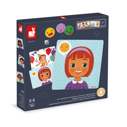Janod Janod Kids Attractive Emotions Magnetic Game Learning Creative Set - Plush Soft Toy