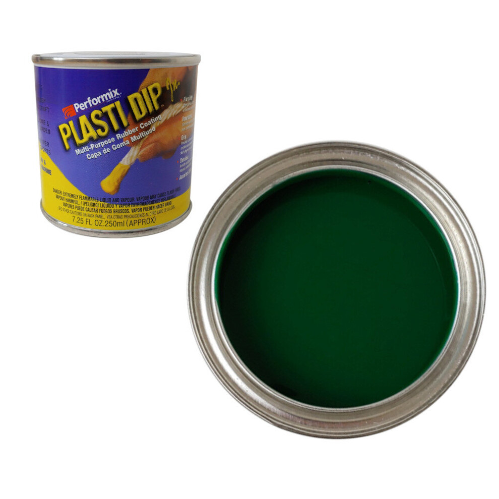 (Green) Plasti Dip Flexible Rubber Paint - Junior Can - 250ml