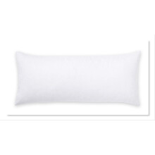 (Small Double 4ft, White) Hollowfiber Bolster Pillows with Free Pillowcases Anti Allergenic Super Bouncy Neck Back Leg Maternity Support Pillows with Pillowcase