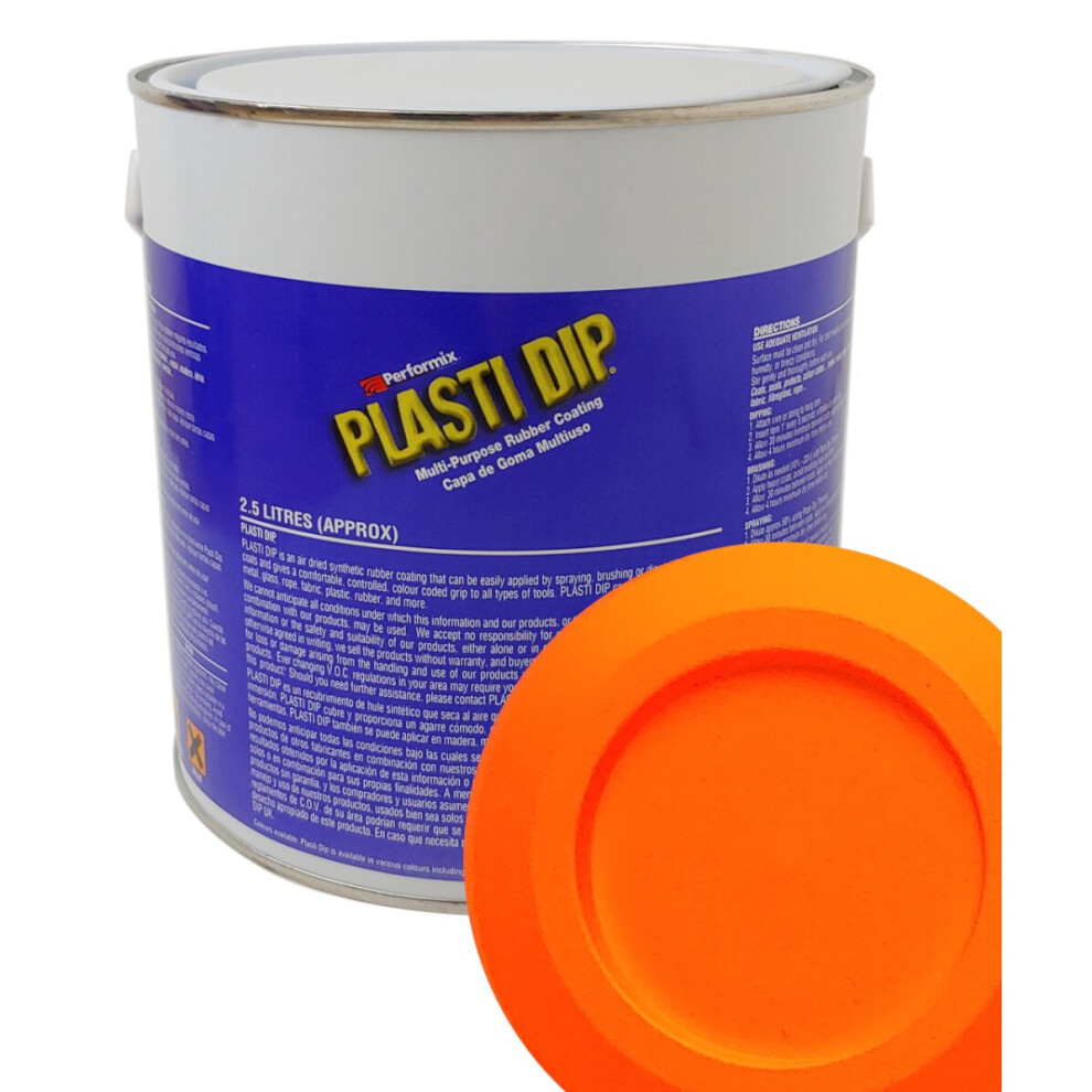 (750ml, Blaze Orange) Plasti Dip Blaze - Rubber Paint - Fluorescent / Neon Colours