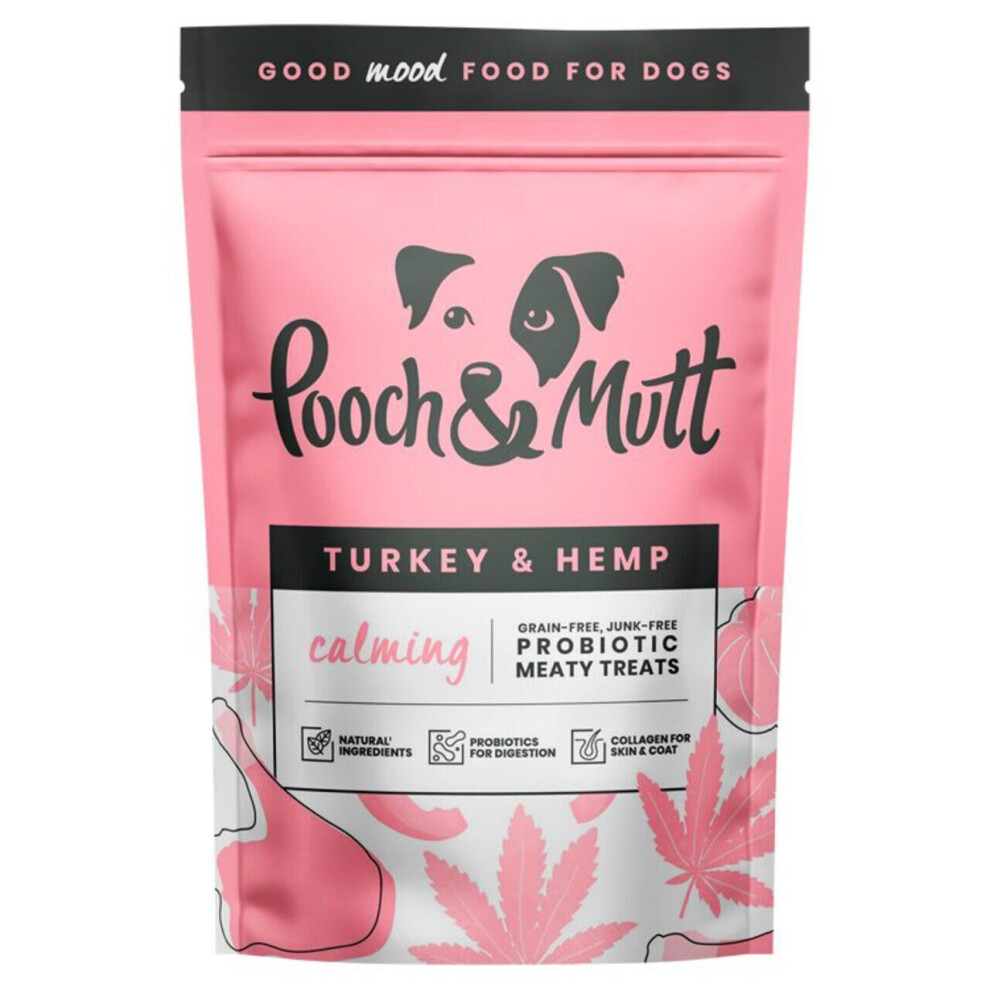 Pooch and Mutt Turkey & Hemp Calming Treats 120g