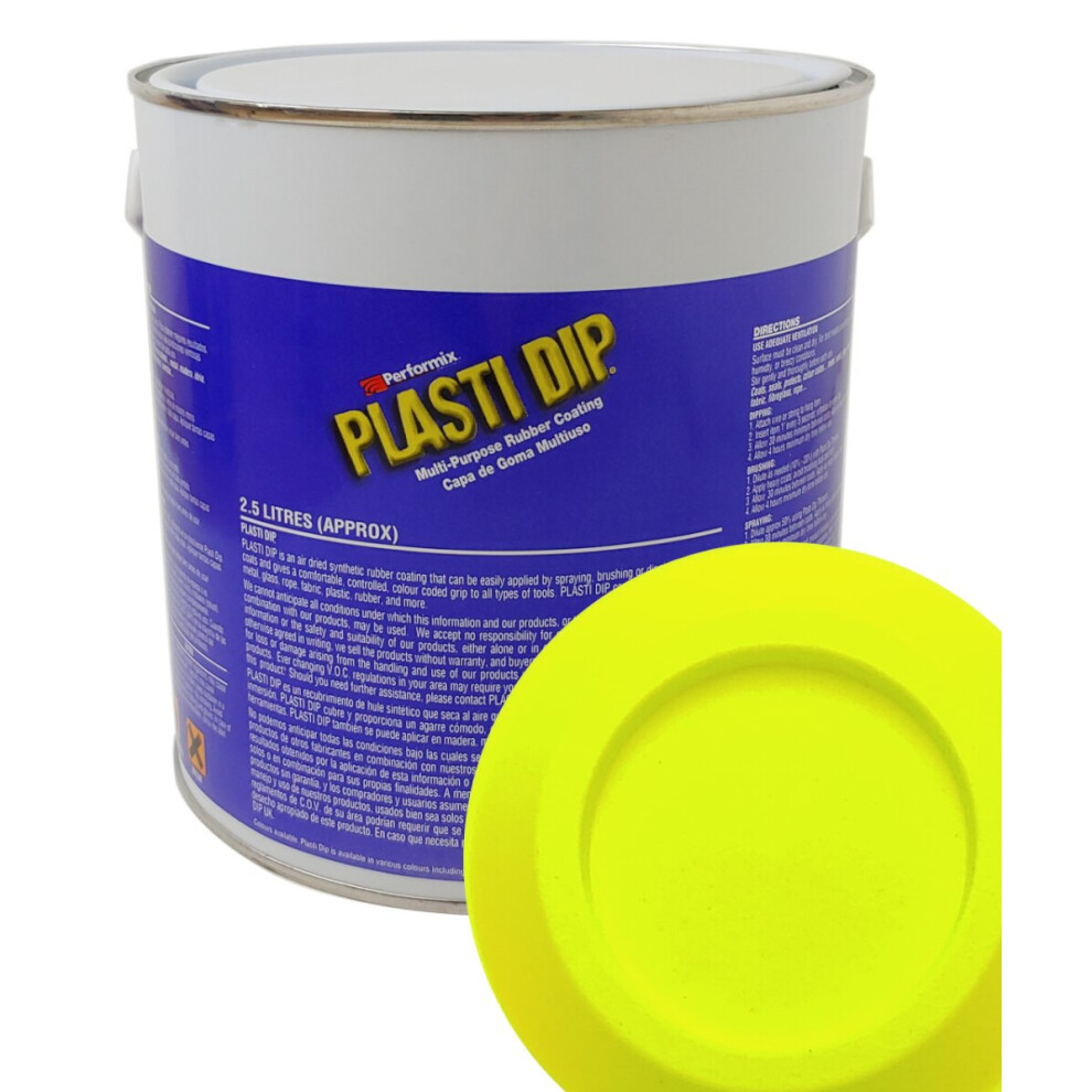 (750ml, Blaze Yellow) Plasti Dip Blaze - Rubber Paint - Fluorescent / Neon Colours