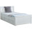 (Single) Mission Pine Wood Storage Bed In White 1