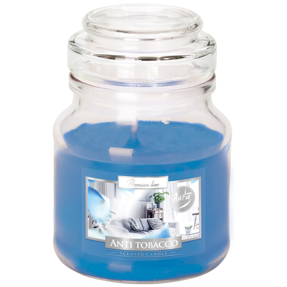 (Anti Tabbaco) 28 Hour Premium Scented Candle Small Glass Jar Aromatic Fragrance Home Gift