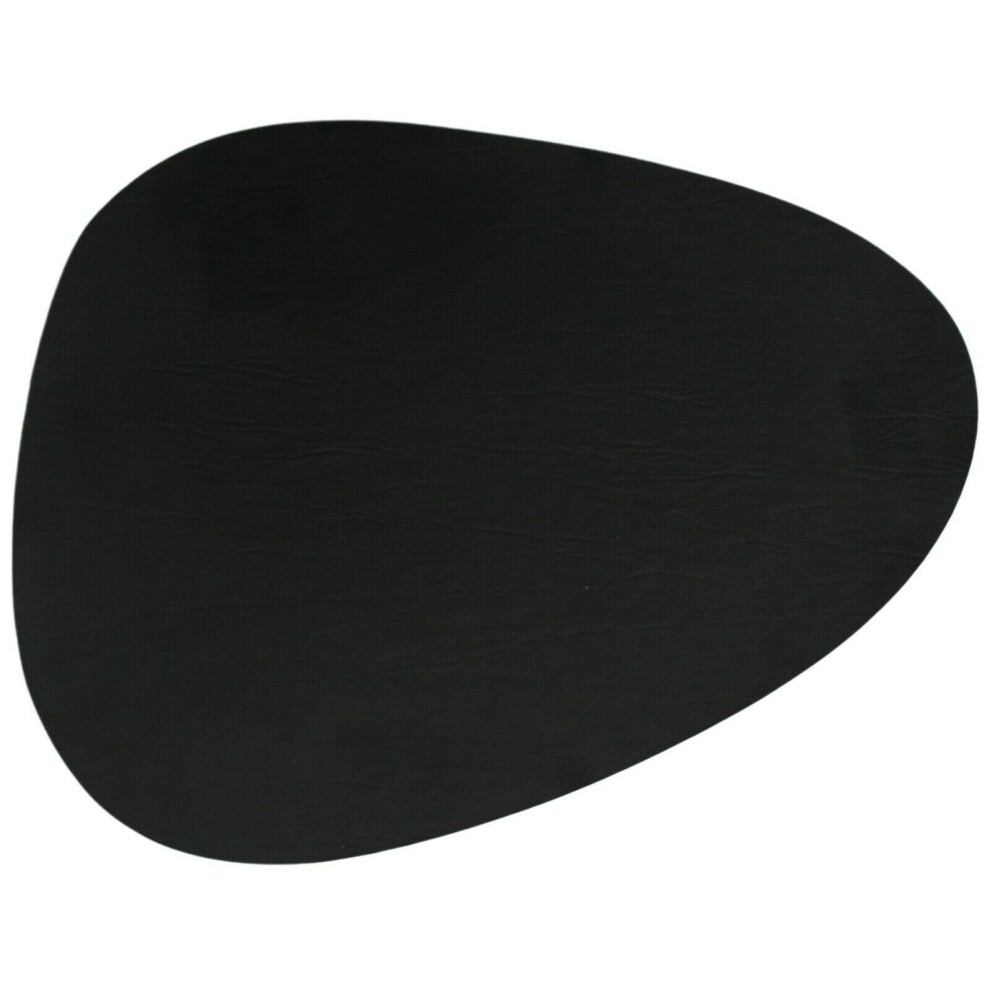 Leather Placemats Set Of 4 Black Large Leather Placemats 40cm x 30cm