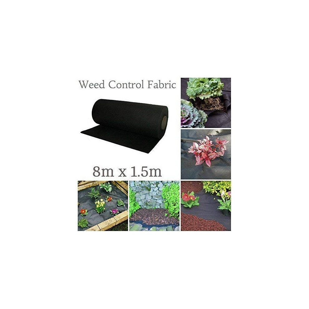 8m x 1.5m Weed Control Fabric Mulch Membrane Ground Sheet Garden