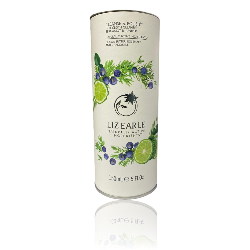 Liz Earle Cleanse & Polish Bergamot & Juniper 150ml & 2 Muslin Cloths