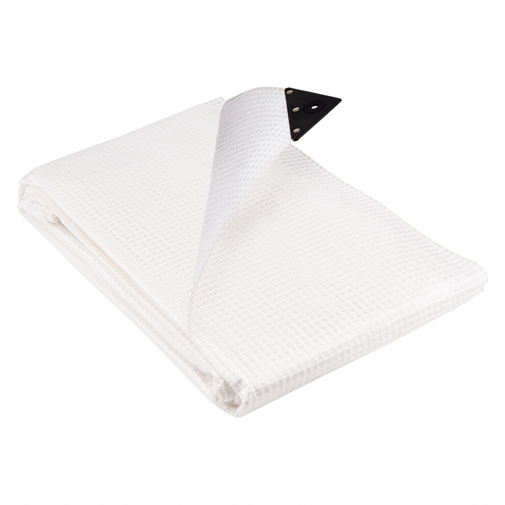 (4M X 6M) Groundmaster 170Gsm Clear Mono Colour Tarpaulin Heavy Duty Waterproof Cover 5051641508528