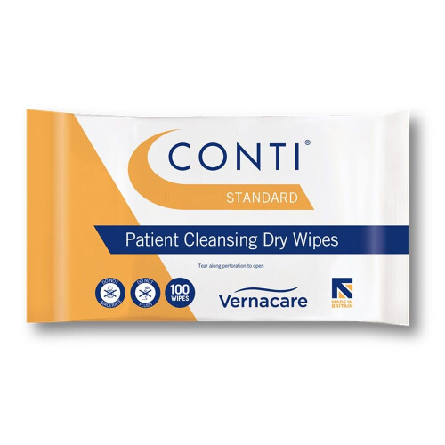 Conti Lite Medium Patient Cleansing Dry Wipes 32 x 100 Wipes