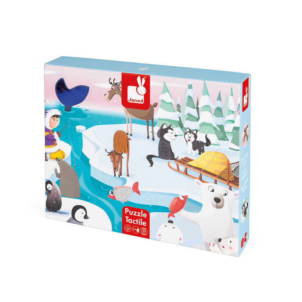 Janod Giant Tactile Puzzle "Life On The Ice"