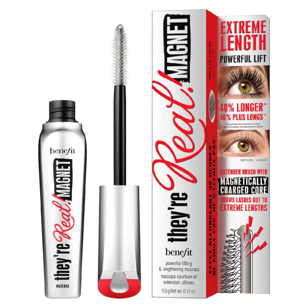 benefit They're Real MAGNET MINI SUPERCHARGED BLACK Mascara .4.5g