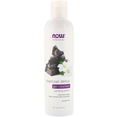 NOW Foods Charcoal Detox Gel Cleanser - 237 ml.