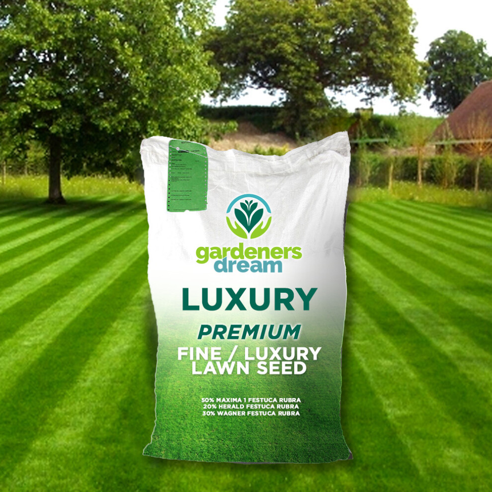 10Kg Gardeners Dream Fine Lawn Golf Green Style Ornimental Lush Grass Seed