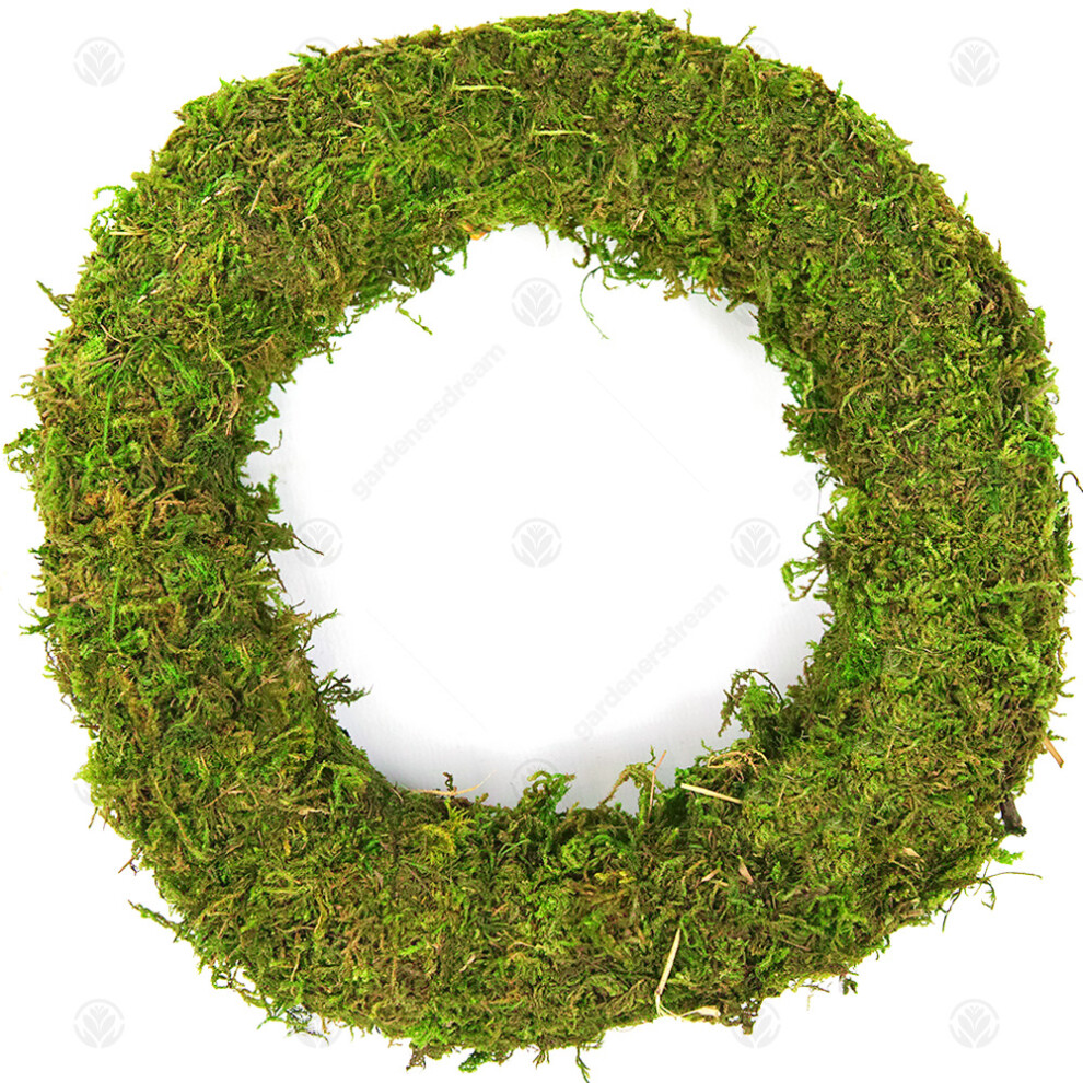 Gardeners Dream (10", 50) Padded Moss Effect Ring | Christmas Wreath Making Bases Frames Funeral Grave