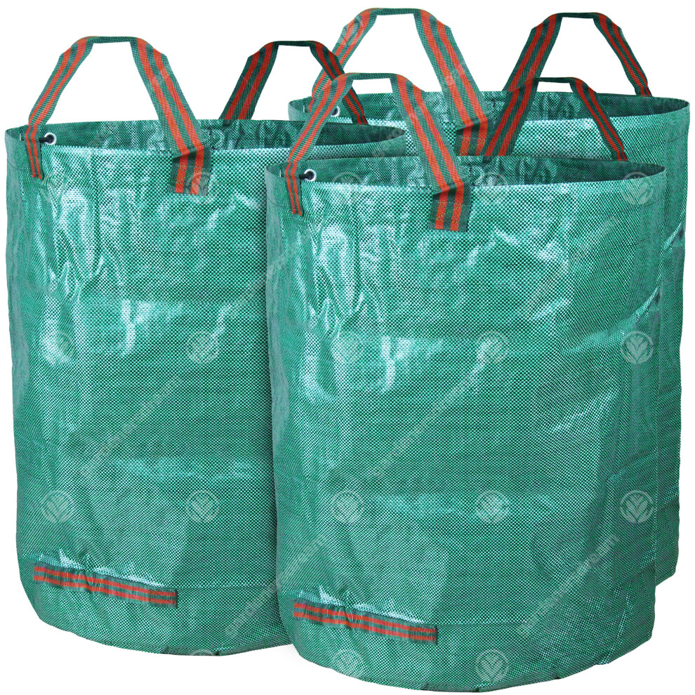 (200L) Gardenersdream 3 X Round Garden Waste Bags - Heavy Duty Reinforced Refuse Sacks