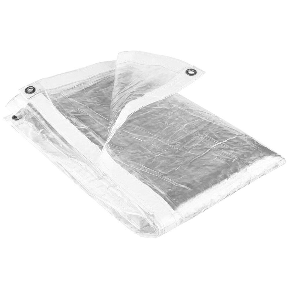 (3M X 4M) Groundmaster 310Gsm Glass Clear Tarpaulin Heavy Duty Waterproof Groundsheet 5051641429229