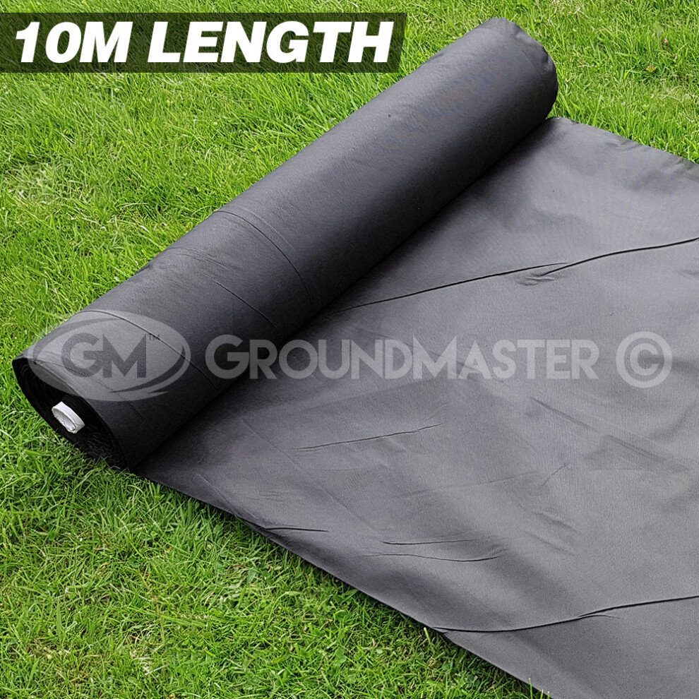 (4M x 10M) 10M Long Groundmaster Weed Control Fabric Landscape Ground Cover Membrane