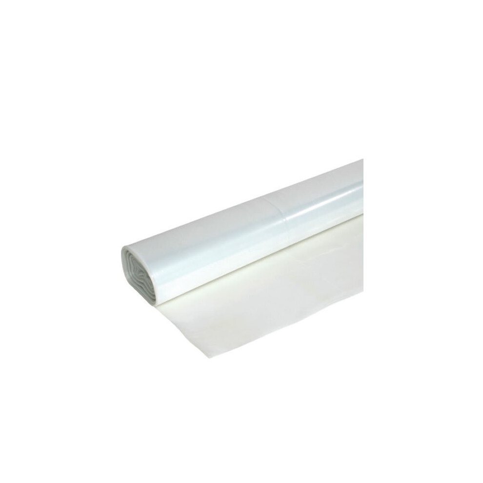 2M X 35M 1000G Clear Heavy Duty Polythene Plastic Building Dust Rubble Sheet Diy