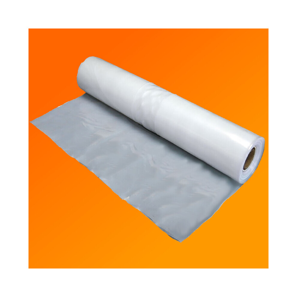 2M X 35M 1000G Clear Heavy Duty Polythene Plastic Sheeting Garden Diy Material