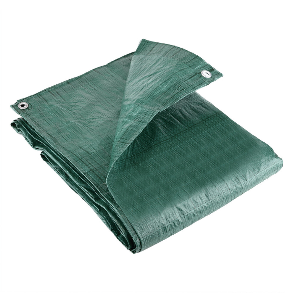(2.4M x 3M) GroundMaster 80Gsm Economy Green Durable Waterproof Groundsheet Cover Tarpaulin-image-OPC-P8H79XV-NEW