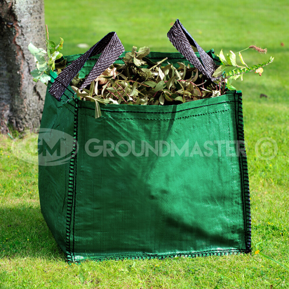 Gardeners Dream (25) Groundmaster 120L Garden Waste Bags - Heavy Duty Large Refuse Sacks With Handles