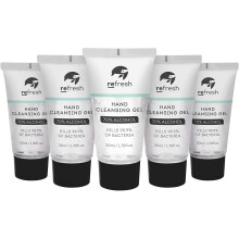 5pcs Moisturising Hand Sanitiser Gel, 70% Alcohol Anti-Bacterial 50ml