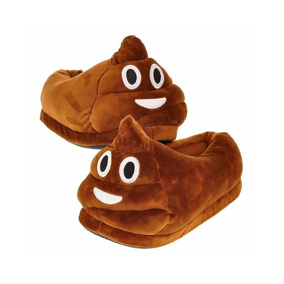 Unisex Poop Emoji Plush Stuffed Home Indoor Pair Slippers Super Soft Cute Shoes on OnBuy