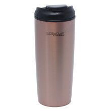 Thermos 435ml Rose Gold Stainless Steel Insulated Hot Cold Flip Top Travel Mug