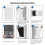 Costway HEPA Filter Activated Carbon Filter Air Purifier Replacement Filter 6