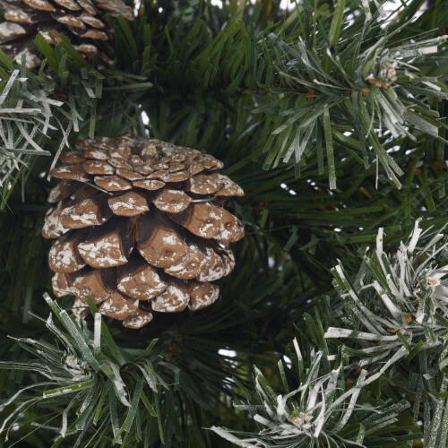 The Christmas Workshop 76820 6ft Snow Tipped Christmas Tree + Pine Cones 2