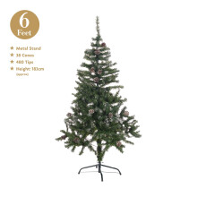 The Christmas Workshop 76820 6ft Snow Tipped Christmas Tree + Pine Cones