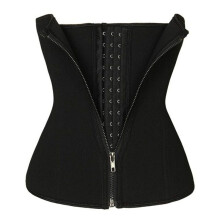 (Black, M) Men Women Waist Trainer Belt Tummy Slimming Body Shaper Cincher Control Fajas