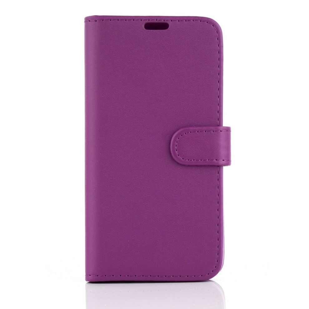 (PURPLE) For Apple iPhone 13 Phone Case, Cover, Flip Wallet, Folio, Leather /Gel