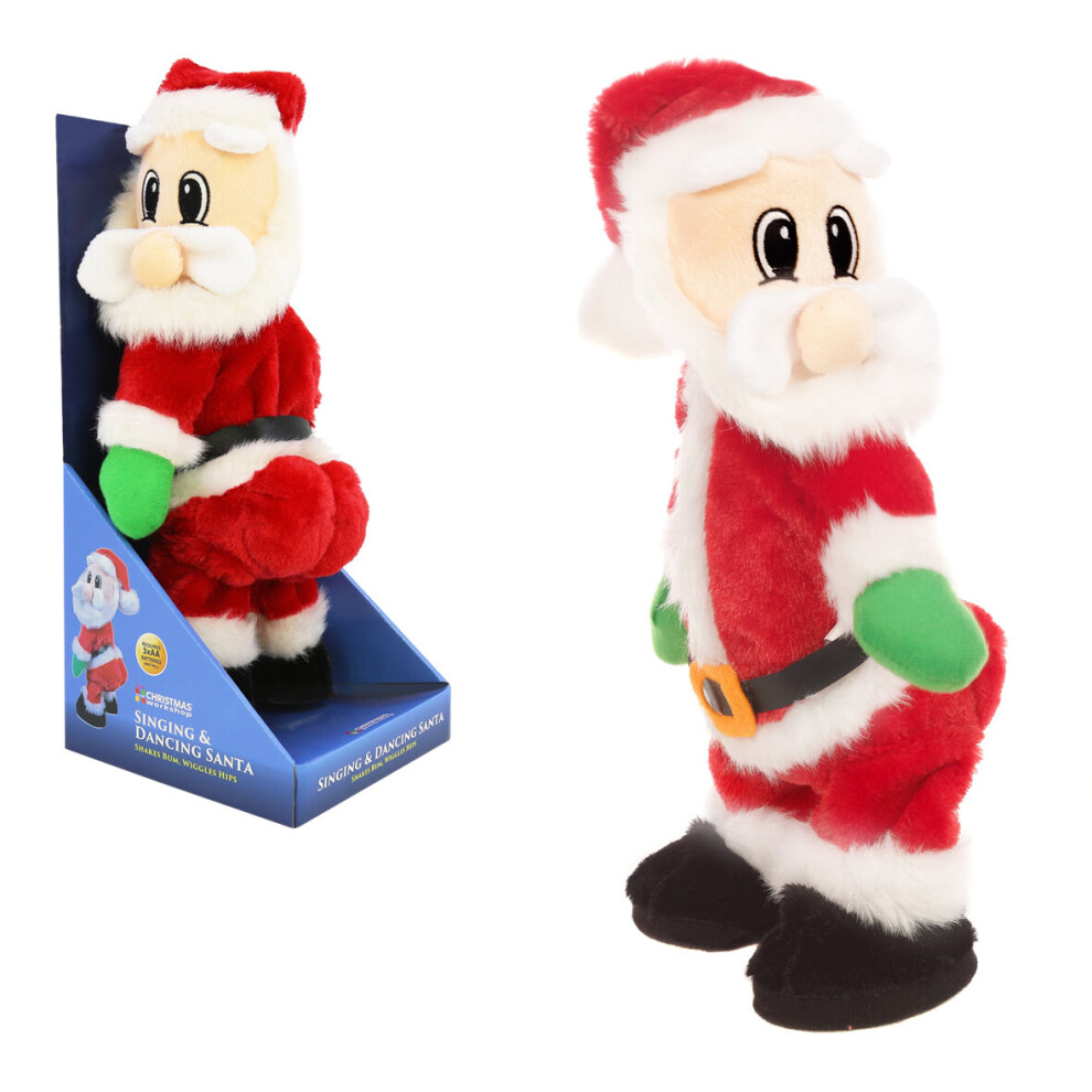 The Christmas Workshop 71100 Singing & Dancing Plush Santa Claus Toy