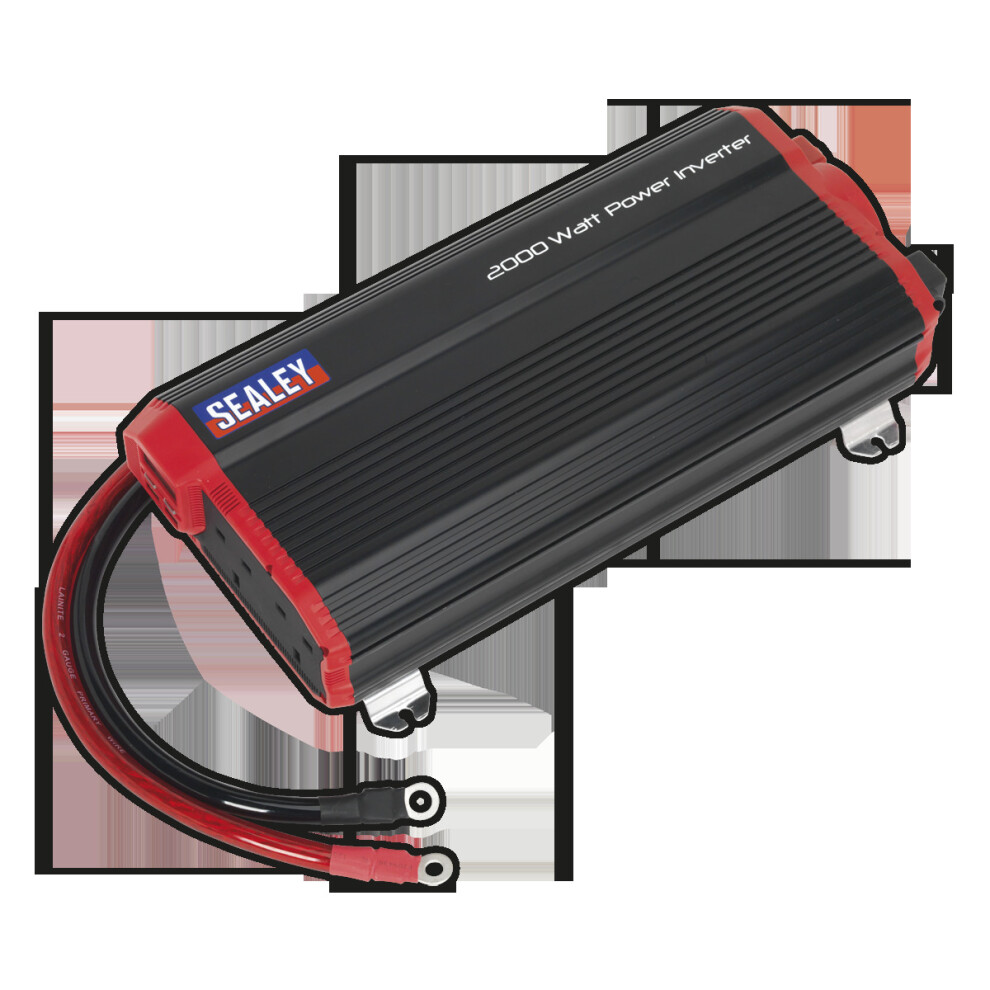 Sealey - Pi2000 Power Inverter Modified Sine Wave 2000W 12V Dc - 230V 50Hz