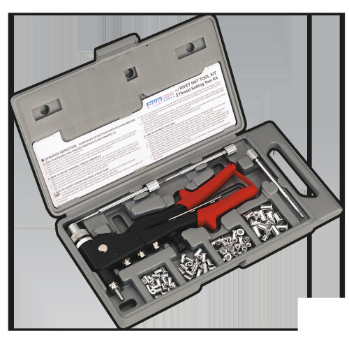 Sealey SEALEY - AK396 Blind Nut & Stud Riveting Kit