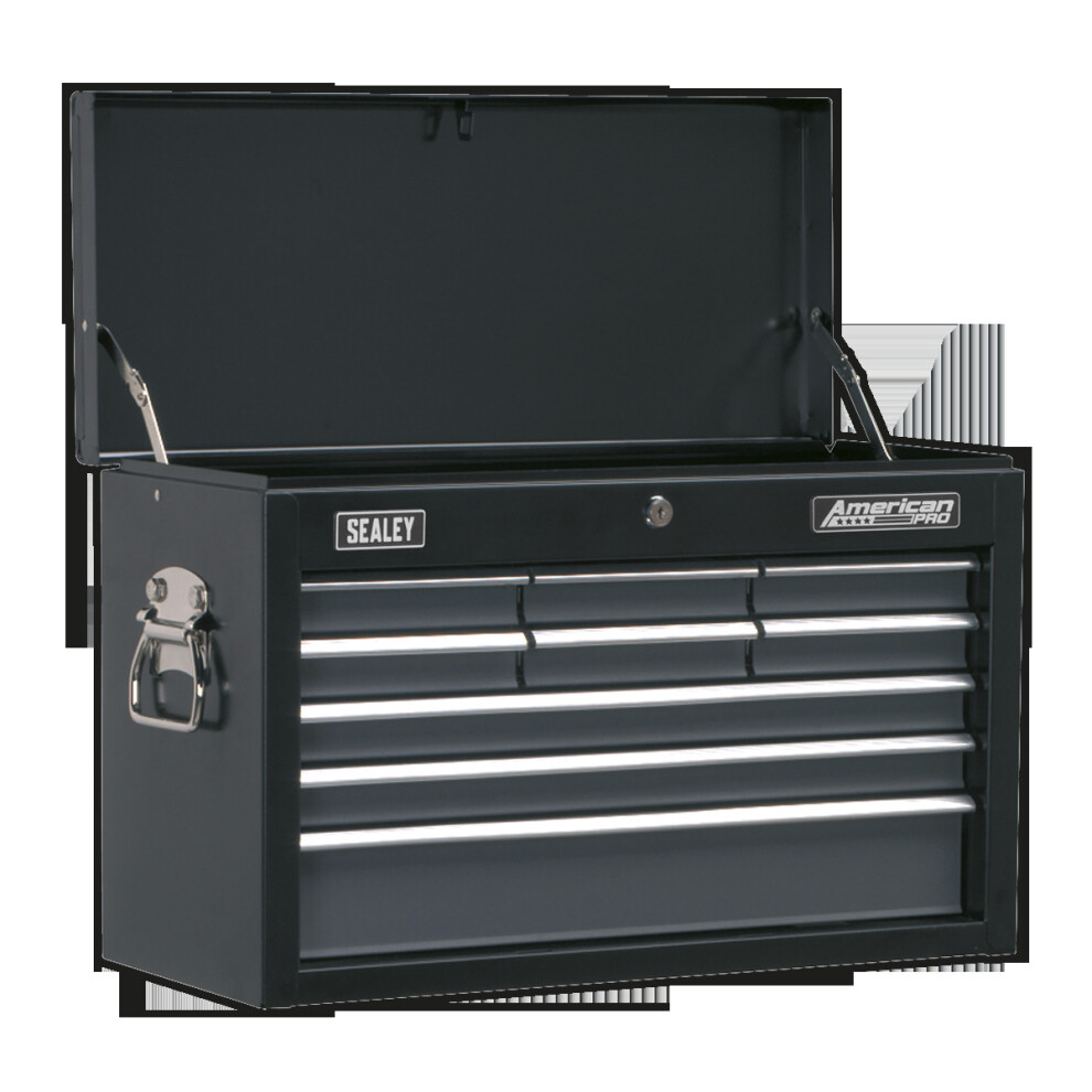 SEALEY - AP2509B Topchest 9 Drawer with Ball Bearing Slides - Black/Grey