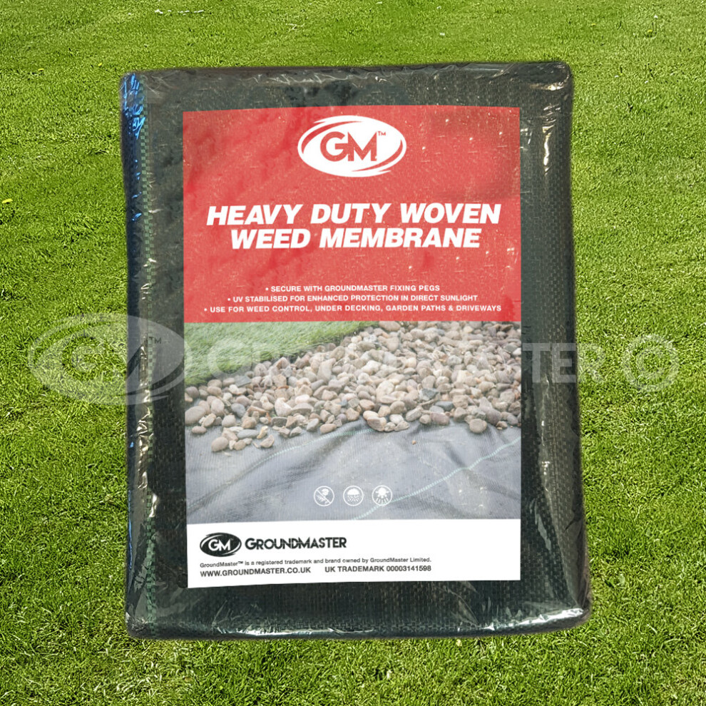 (3M x 10M) 10M Long Groundmaster Heavy Duty Weed Control Fabric Ground Cover Membrane