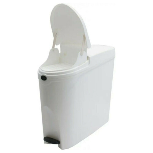 Pro-Kleen 3 x White Pedal Operated Sanitary Bin 20 Litre Capacity 2