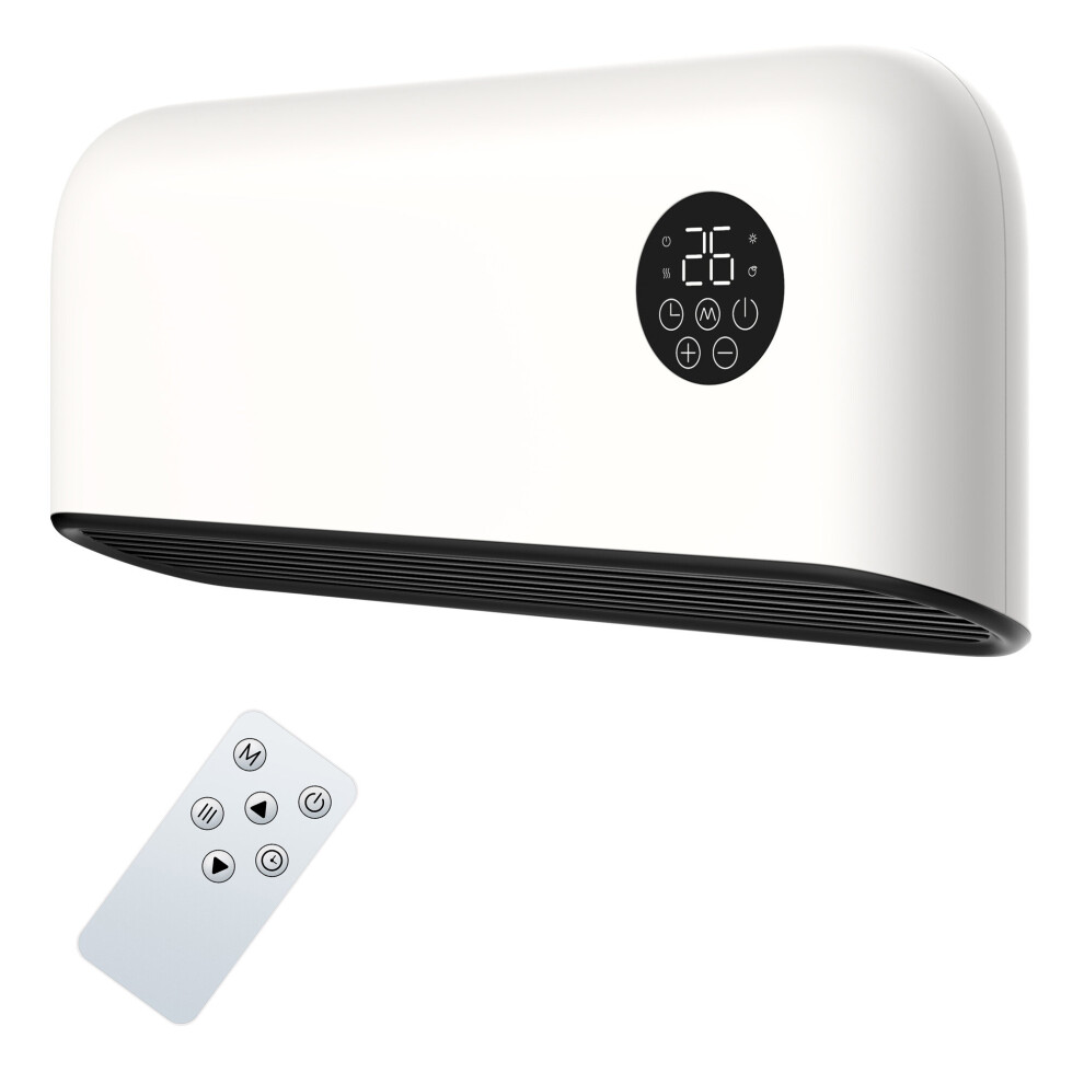 Mylek White Overdoor Heater 2000W - 2kW Ceramic PTC Heating - Remote Control - Energy Saving - Ideal for Businesses & Homes - Image 5